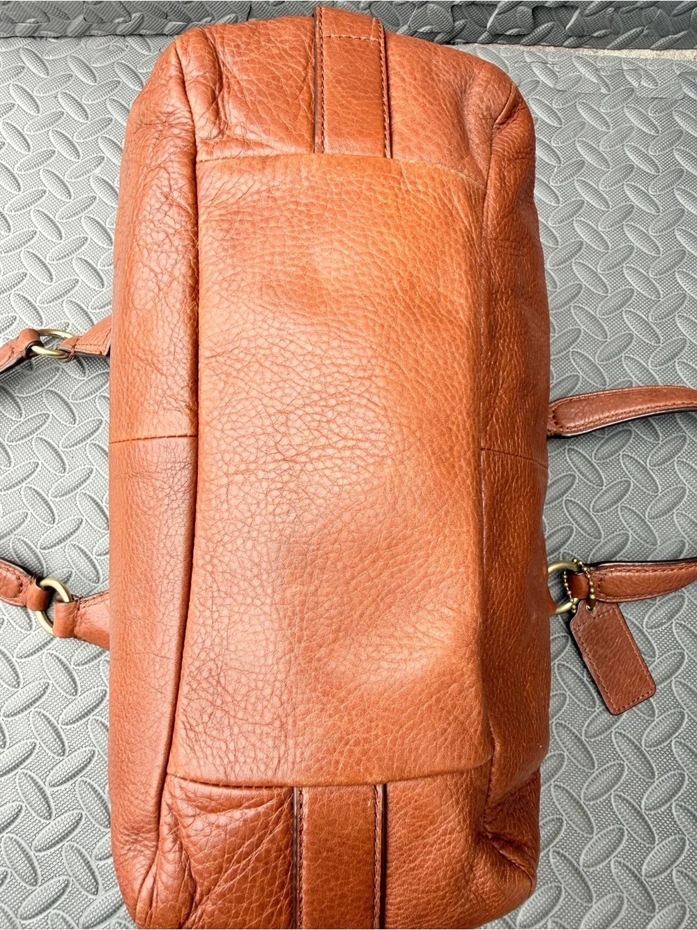 Coach Vintage Madison Maggie Hobo 21225 Cognac Pebbled Leather Shoulder Bag Rare